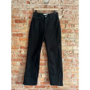 Abercrombie Curve Love High Rise 90s Relaxed Jean - 26 Long - No Fade Black